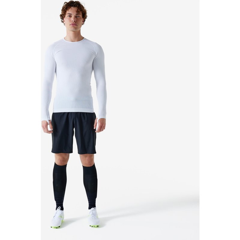 Damen/Herren Funktionsshirt langarm wärmend Seamless - Keepdry weiß