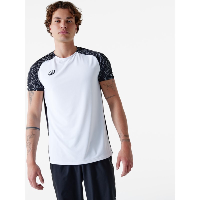 Damen/Herren Fußball Trikot kurzarm - Viralto Classic weiß/schwarz