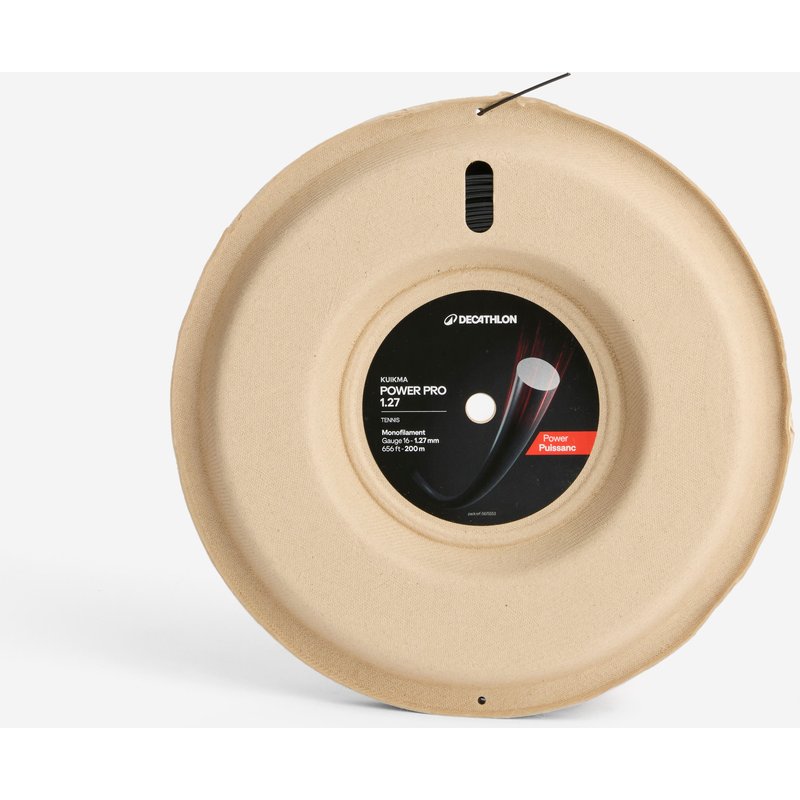 Monofaser Tennissaite 1,27 mm - TA 990 Power 200 m Rolle schwarz