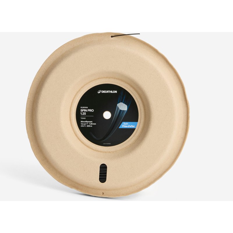 Monofaser Tennissaite 1,25 mm - TA 930 Spin 200 m Rolle schwarz