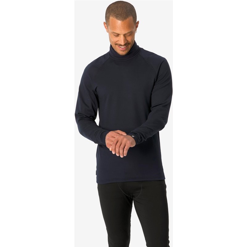 Skiunterwäsche Funktionsshirt Herren warm atmungsaktiv Rollkragen - BL 500 blau