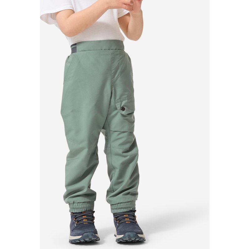 Winterhose Kleinkinder Gr. 92–116 warm wasserabweisend Wandern - NH100 grün