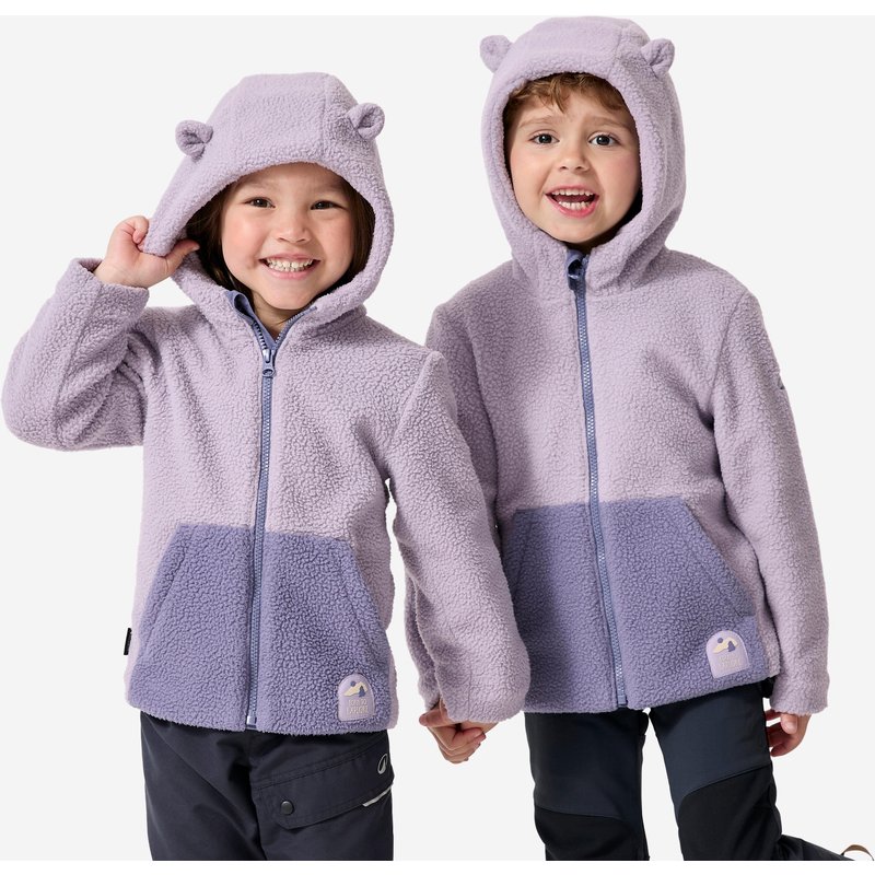 Fleecejacke Kleinkinder Gr. 92–116 Sherpa Wandern - NH500 violett
