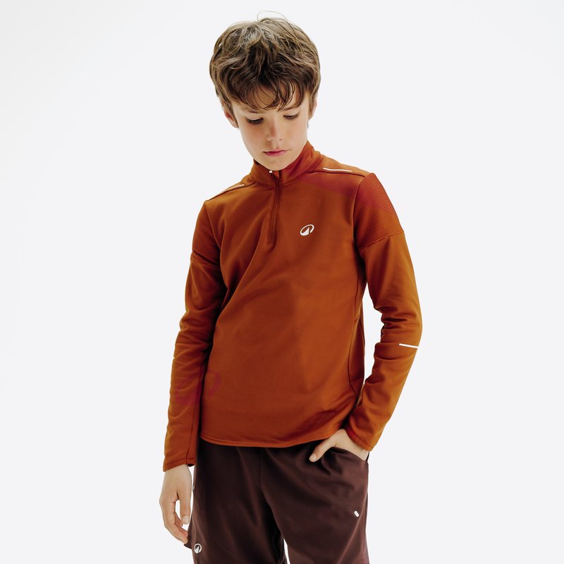Kinder Langarmshirt Tennis - TTS ML TH terrakotta