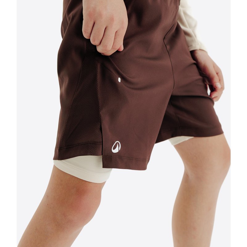 Jungen Tennisshorts - TSH TH 500 beige/braun