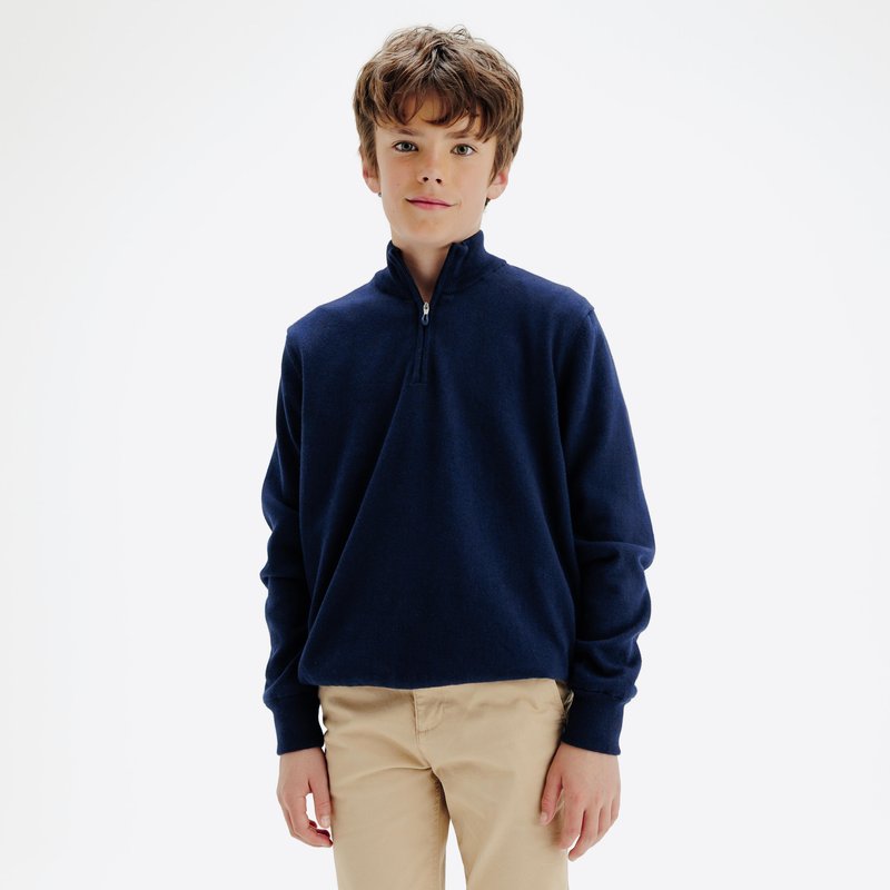 Golf Pullover Windbreaker MW500 Kinder marineblau