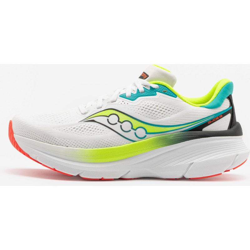 Laufschuhe Herren - Saucony Guide 19 weiß/gelb/orange