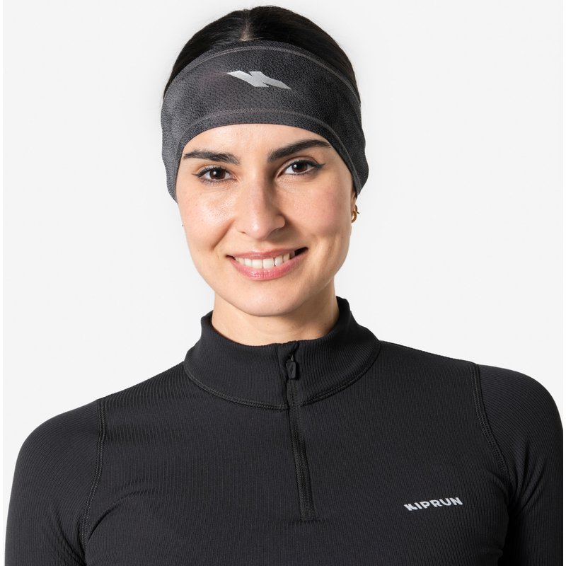 Lauf-Stirnband warm - Warm+ V2 schwarz