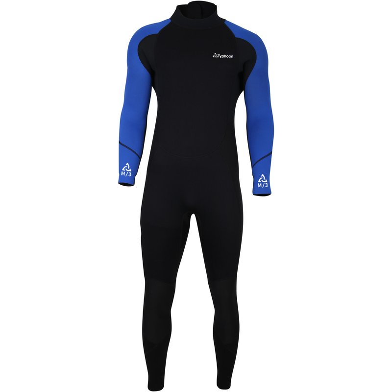 Neoprenanzug Segeln Herren 3/2 mm Center3 schwarz/blau