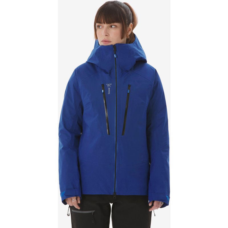 Damen Regenjacke wasserdicht leicht - Wilder Alpi Light blau