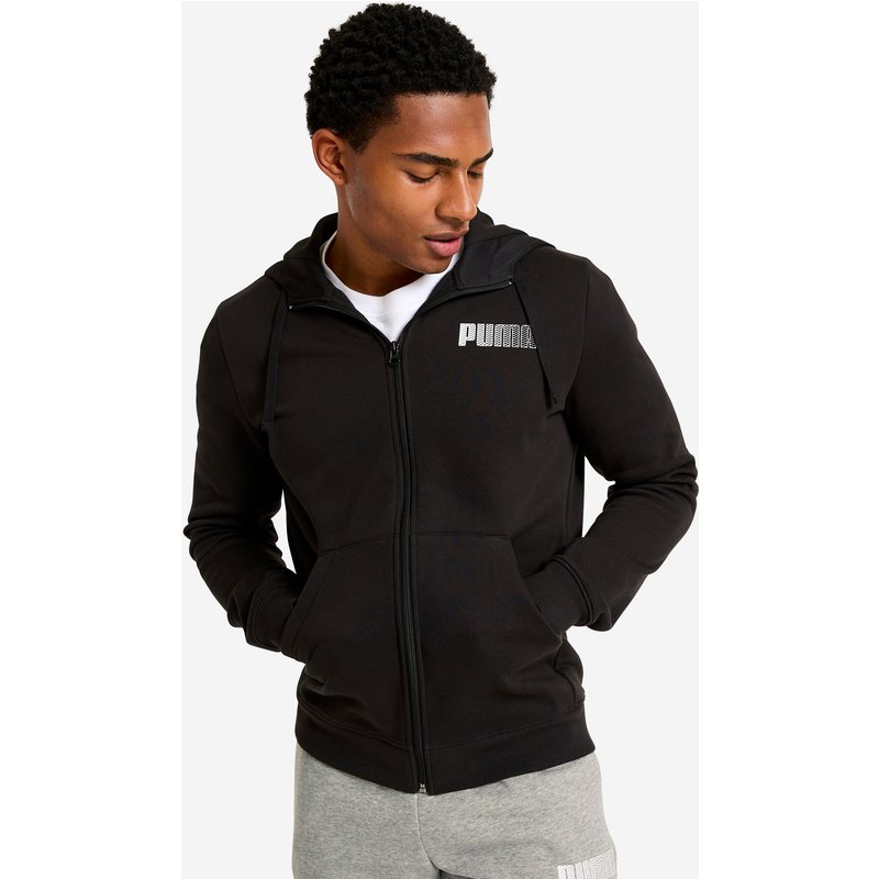 Kapuzenjacke Herren Baumwolle - schwarz