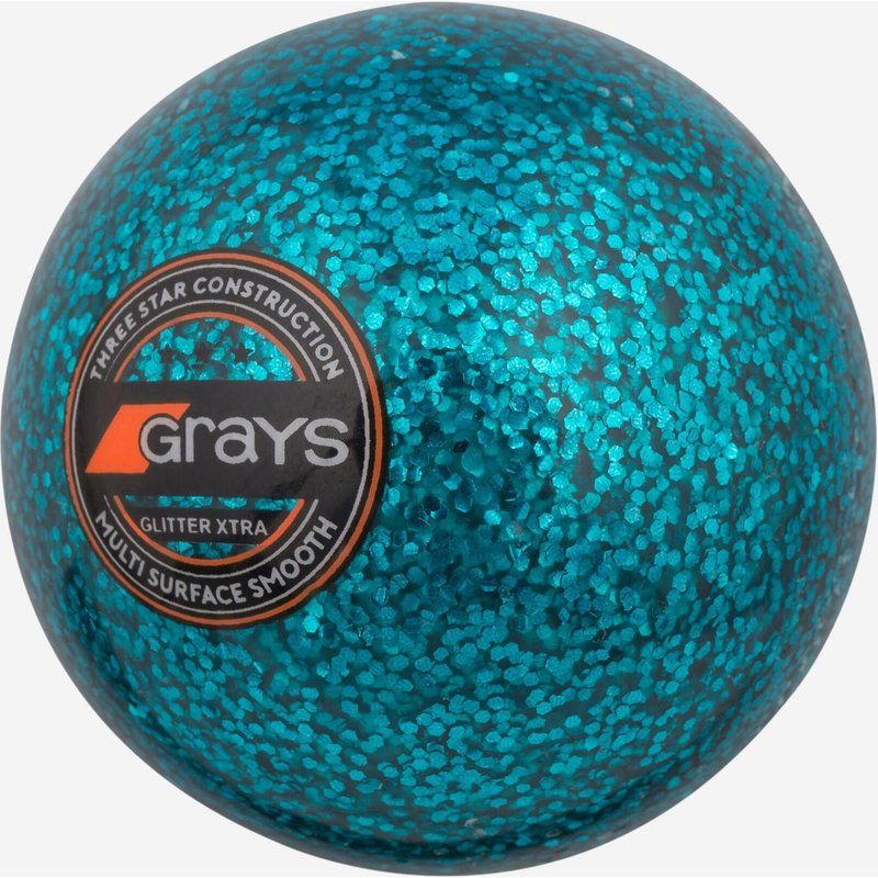 Feldhockeyball glatt - blau mit Glitzer
