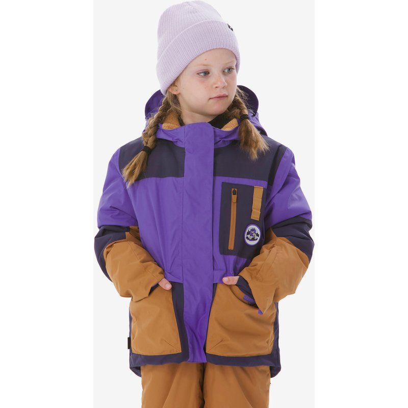 Skijacke Winterjacke Kinder 5–9 Jahre - 500 violett