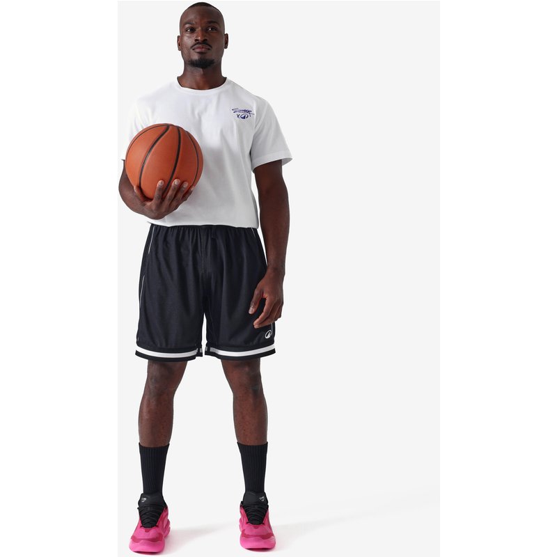 Damen/Herren Basketball T-Shirt - Sarr „Cold Fire“ weiß