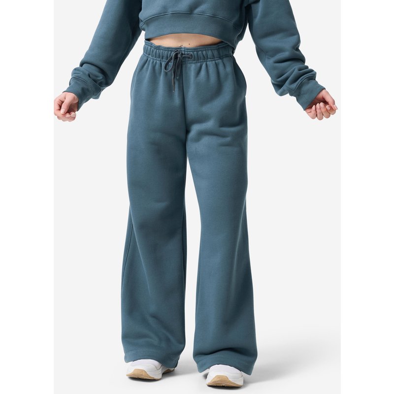Jogginghose Damen weit warm Baumwolle - dunkelblau