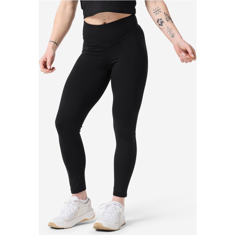 Leggings Damen Scrunch - schwarz