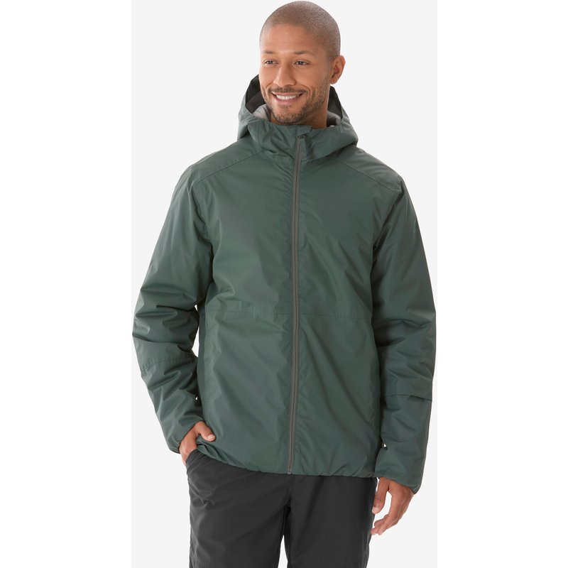 Winterjacke Herren bis -5 °C Wandern - NH100 grün