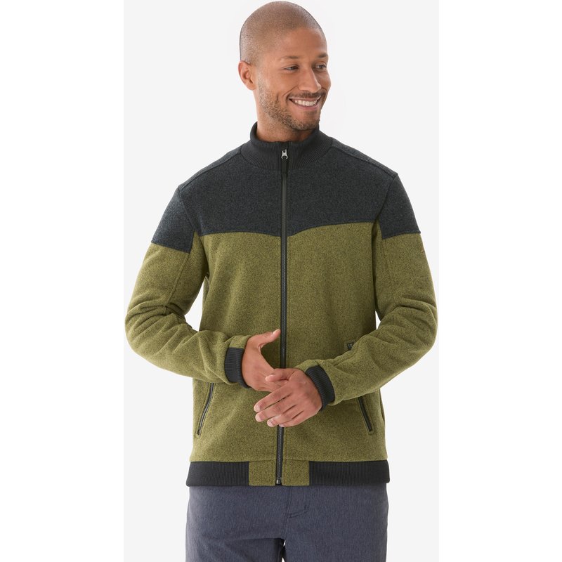 Fleecejacke Herren warm Wandern - NH100 grün