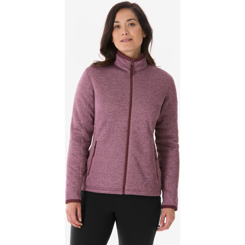 Fleecejacke Damen warm Wandern - MH500 violett