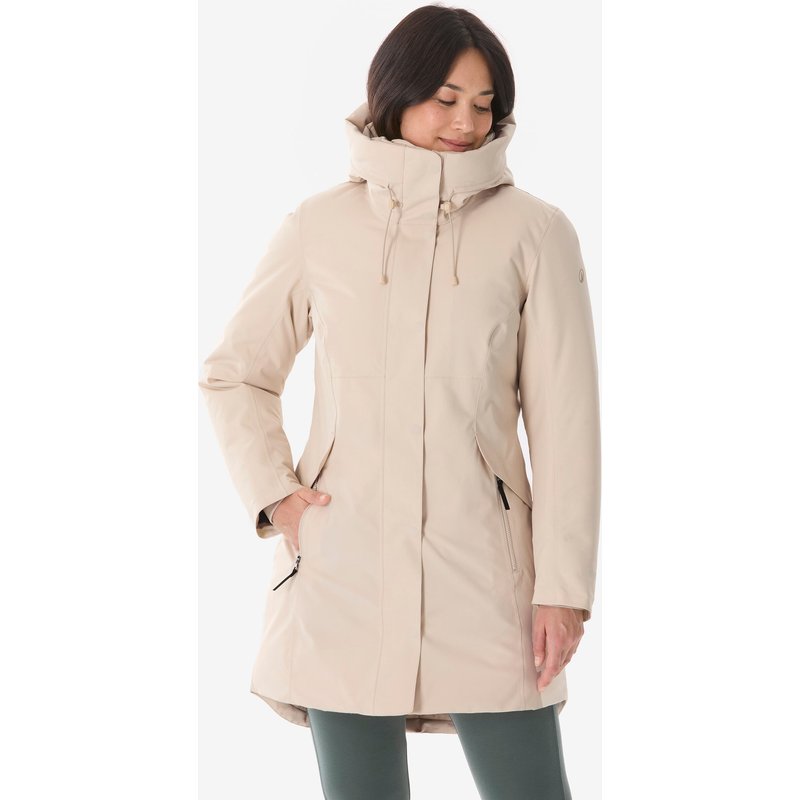 Parka Damen bis -10 °C wasserdicht Wandern - NH500 beige