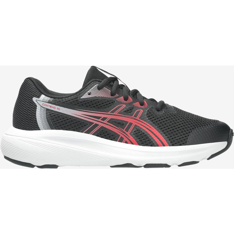 Laufschuhe Kinder Jungen - Asics Contend 10 schwarz/rot