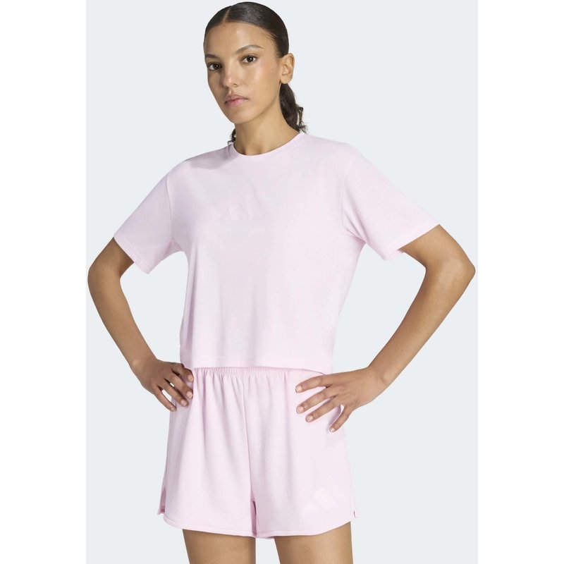 T-Shirt Damen mit Logo - hellrosa