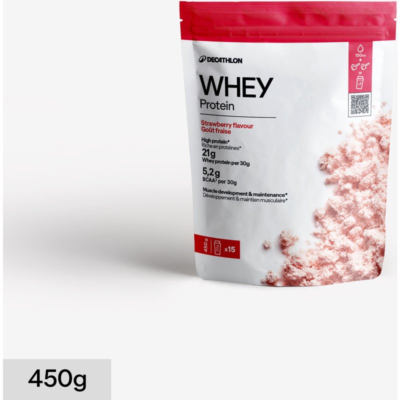 Whey Protein Getränkepulver Erdbeere 450 g
