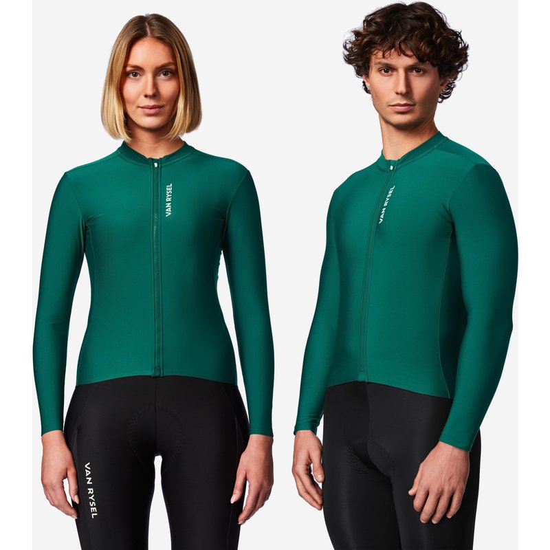 Radtrikot langarm Zwischensaison Rennrad RCR-R 2 unisex grün