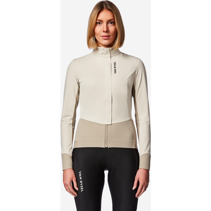 Fahrrad Winterjacke Rennrad „RCR“ Damen beige