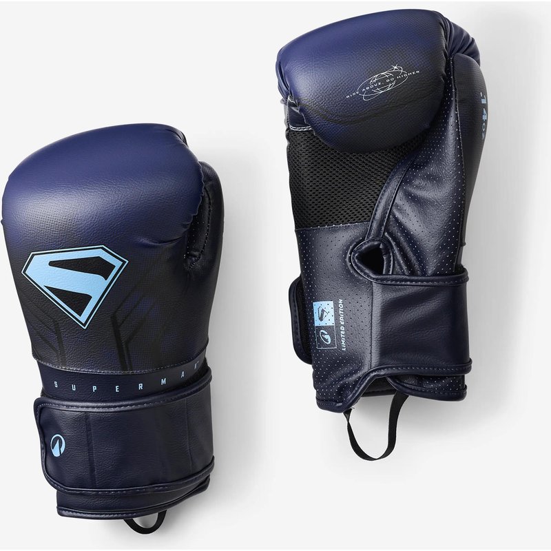 Boxhandschuhe Erwachsene robust - Superman blau