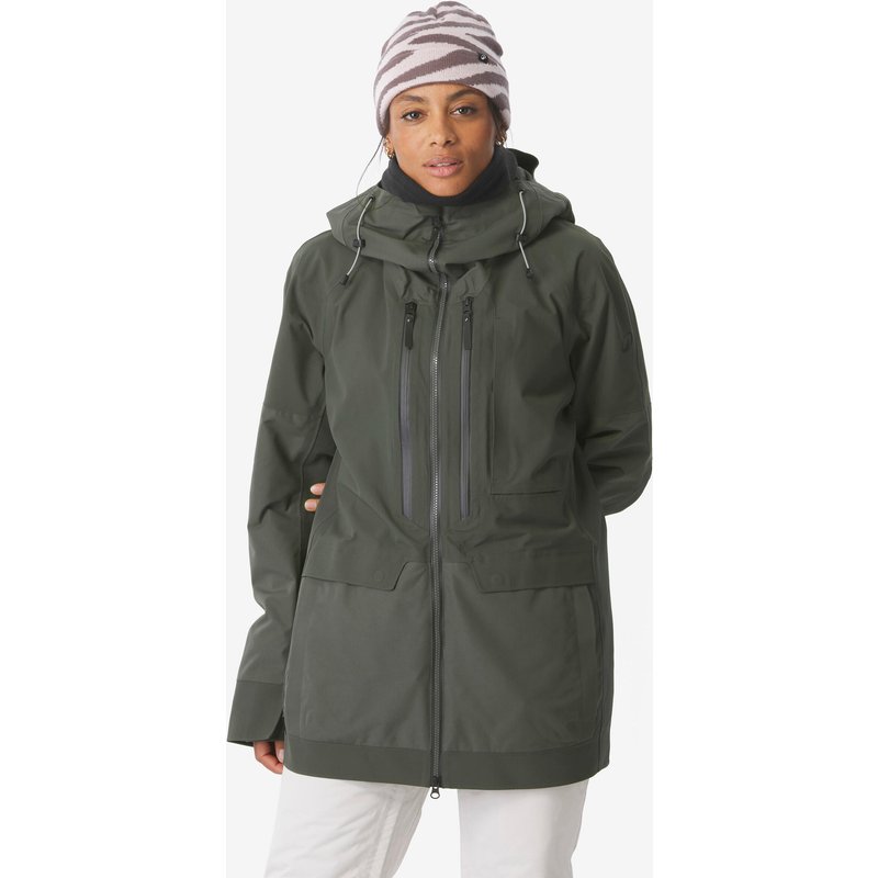 Snowboardjacke Damen wasserdicht - SNB 900 khaki