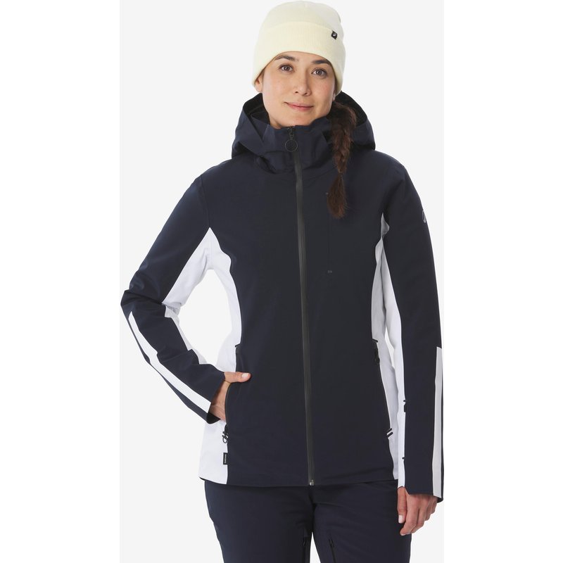 Skijacke Damen wasserdicht atmungsaktiv - SKP 900 dunkelblau/beige