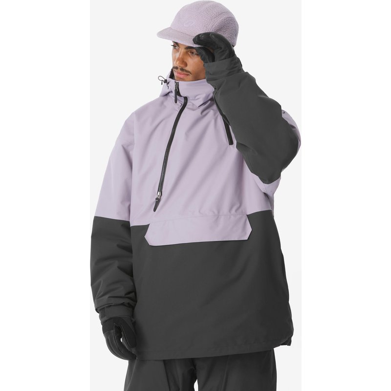 Skijacke Snowboardjacke Herren Oversize - Anorak 500 schwarz/violett