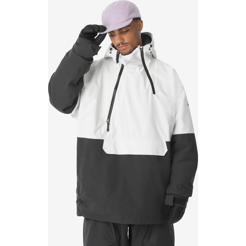 Skijacke Snowboardjacke Oversize Herren - Anorak 500 schwarz/beige