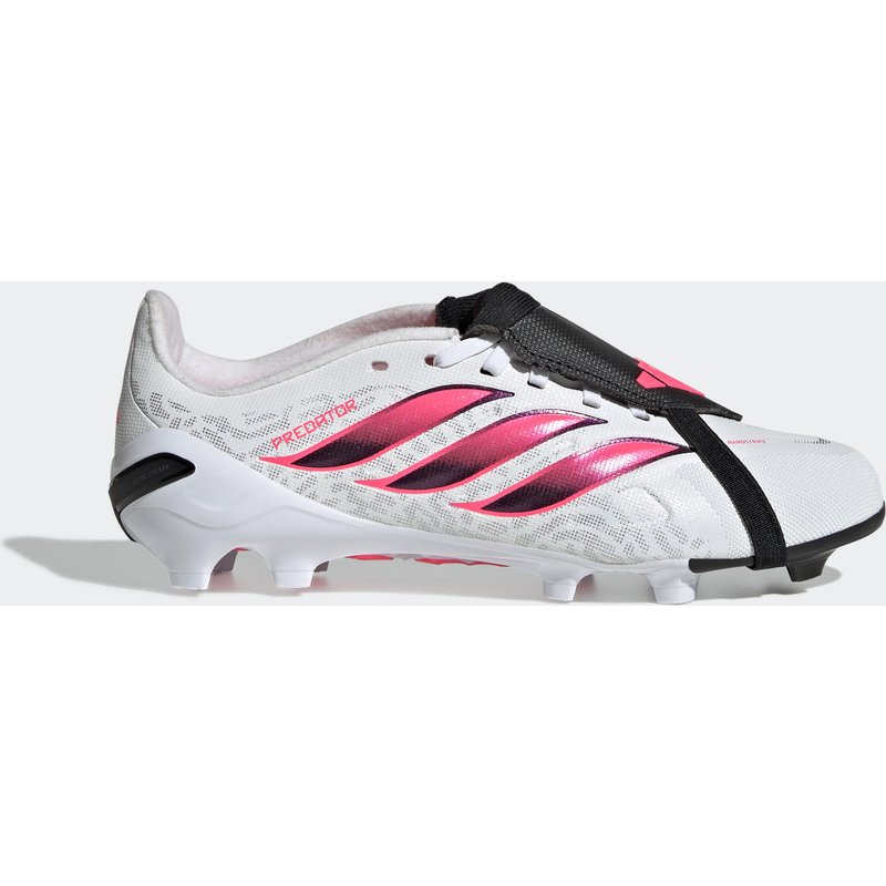 Kinder Fußball Nockenschuhe FG - adidas Predator League fold-over Tongue weiß