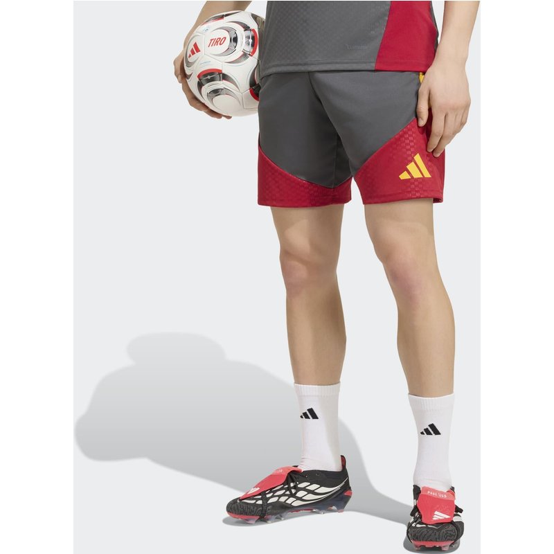 Damen/Herren Fußball Trainingsshorts - AS Rom 26/27 grau/rot