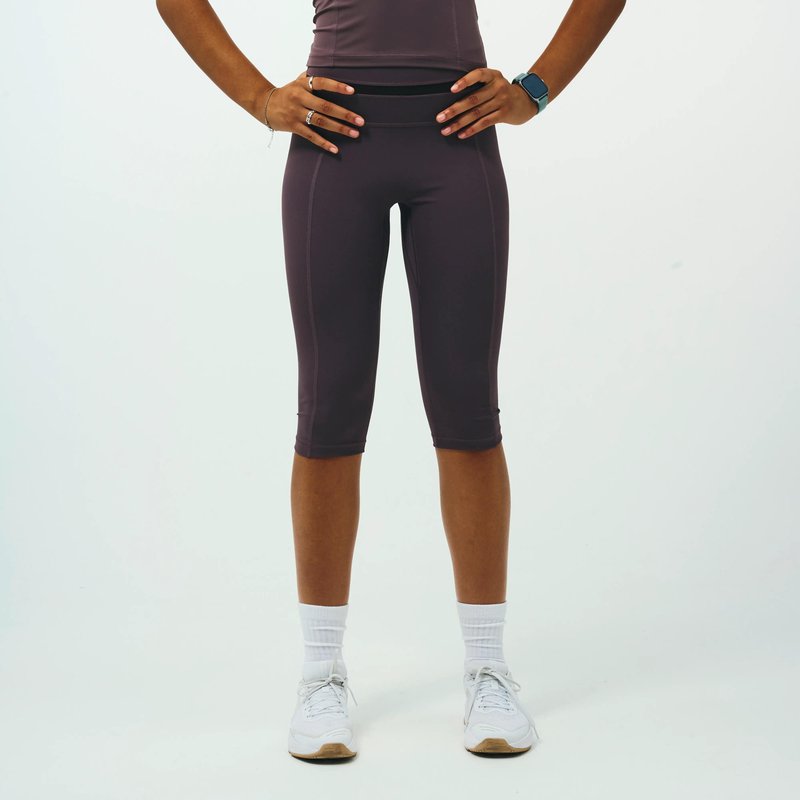 3/4 Leggings Damen blickdicht dehnbar - Limited Edition Pilates braun