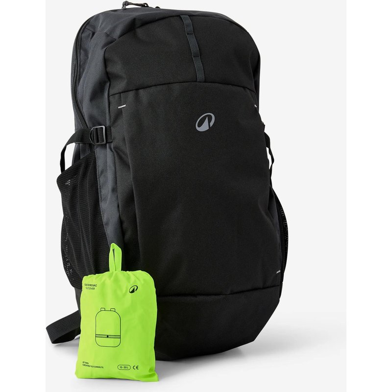 Rucksack-Schutzhülle wasserdicht Tag und Nacht neongelb