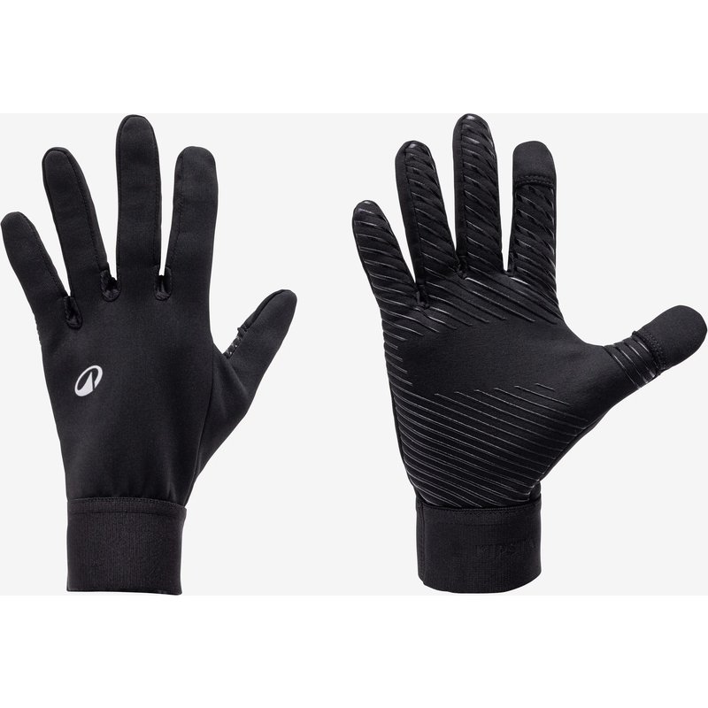 Damen/Herren Fußball Handschuhe - Keepdry Spielerhandschuhe schwarz