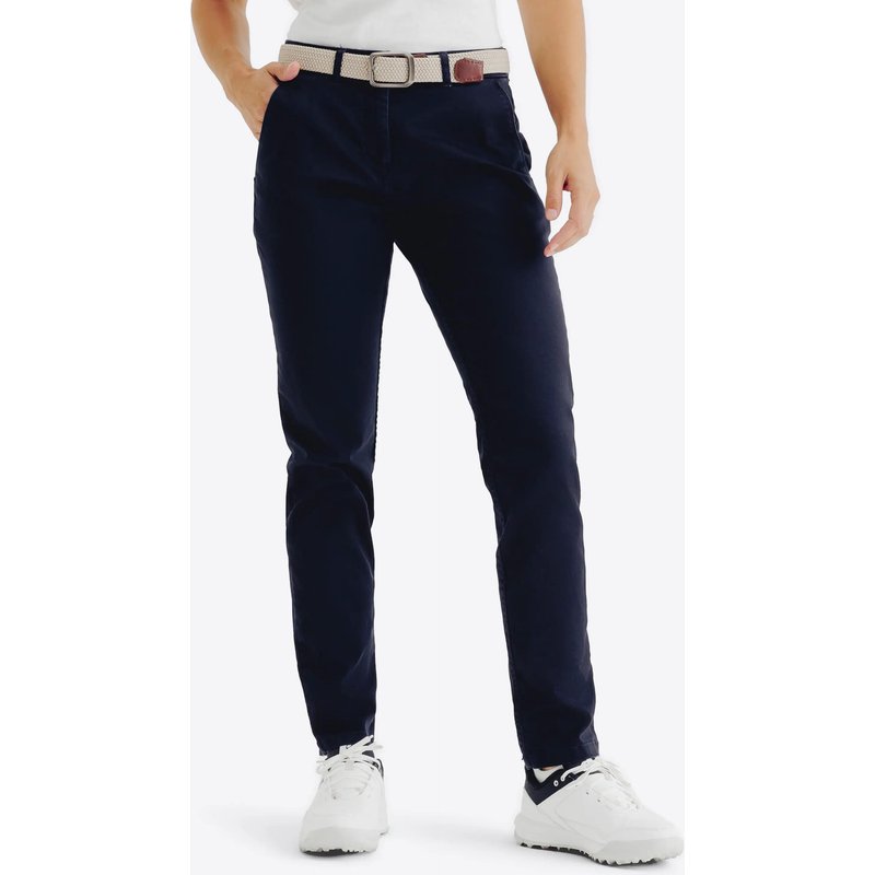 Damen Golfhose Baumwolle - MW500 marineblau