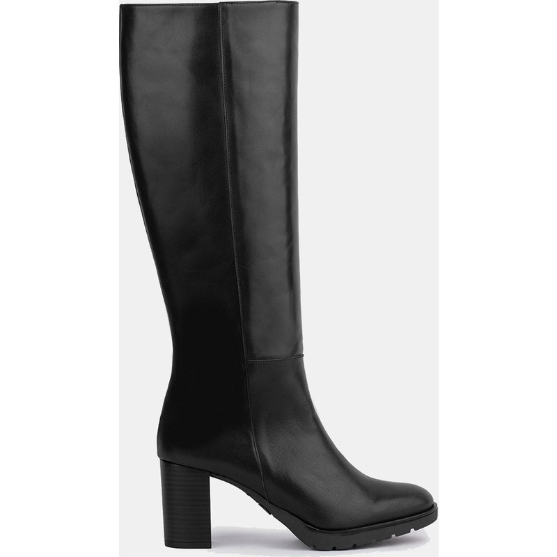Dansi - Botas de mujer en piel con tacon de bloque.