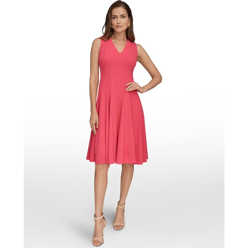 Donna Karan New York - Vestido corto sin mangas.