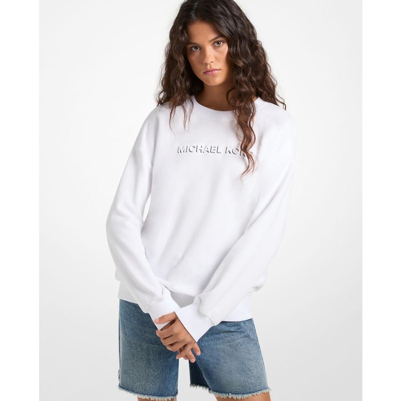 Michael Michael Kors - Sudadera de mujer de algodón con logotipo en relieve.