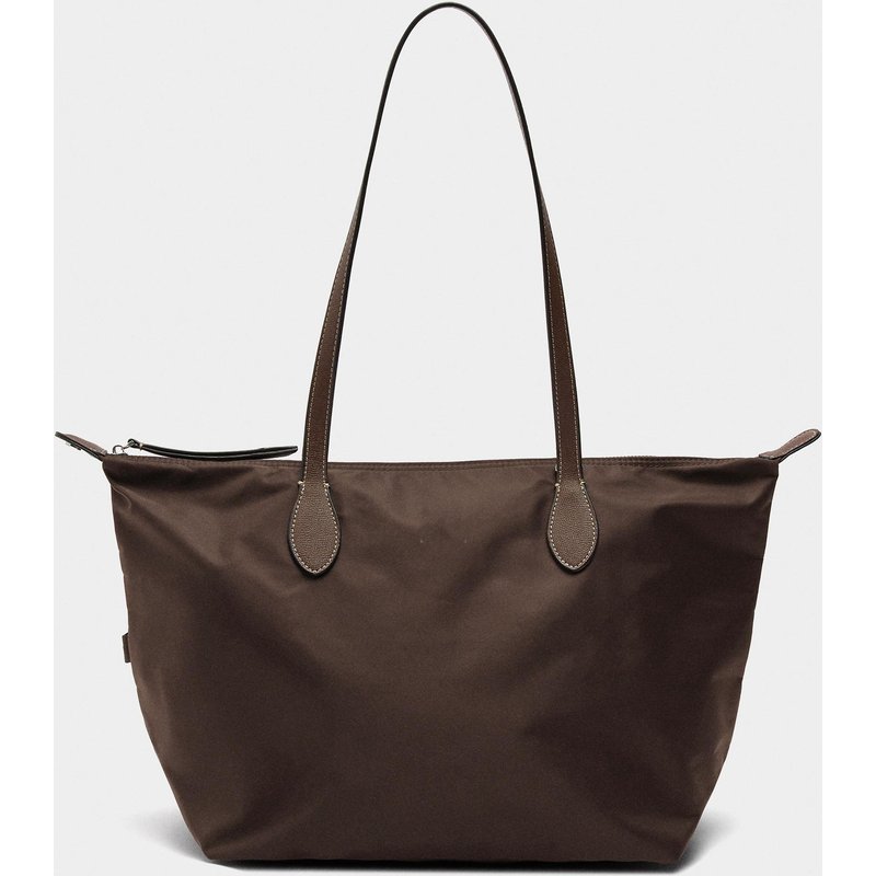 Parfois - Shopper grande con cierre de cremallera en liso.