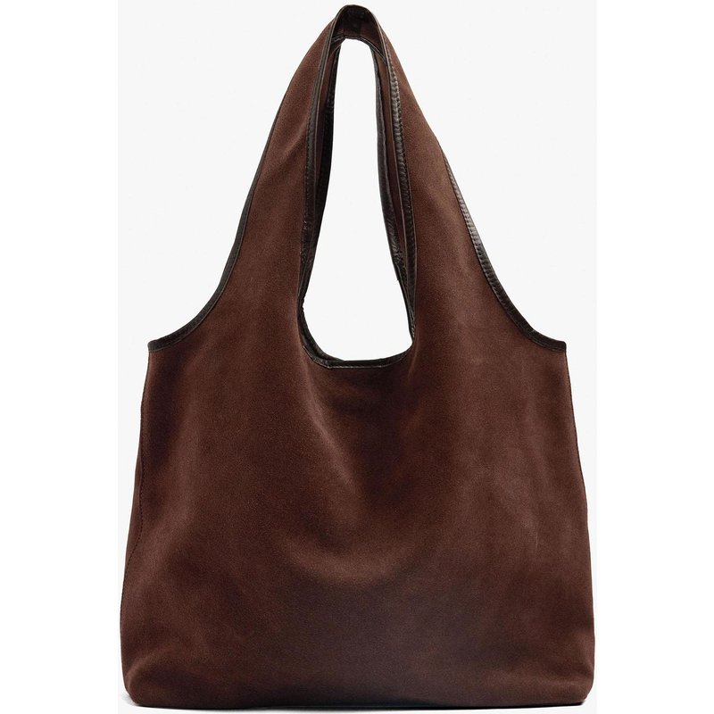 Parfois - Shopper 100% piel grande con cierre imantado en liso.