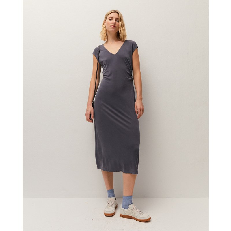 System Action - Vestido midi de mujer liso.