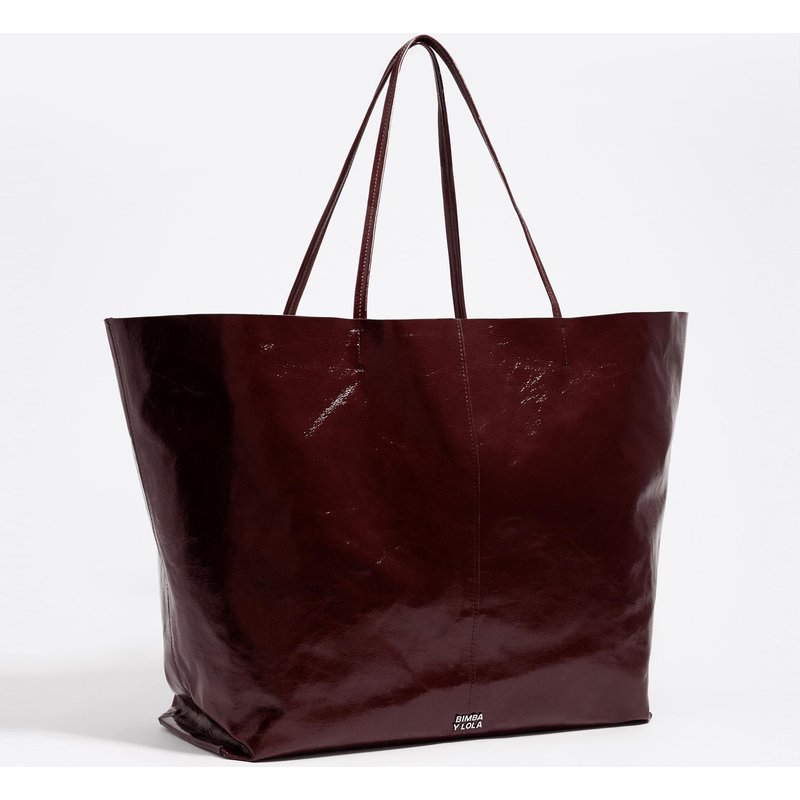 Bimba y Lola - Bolso de hombro de mujer shopper maxi piel.