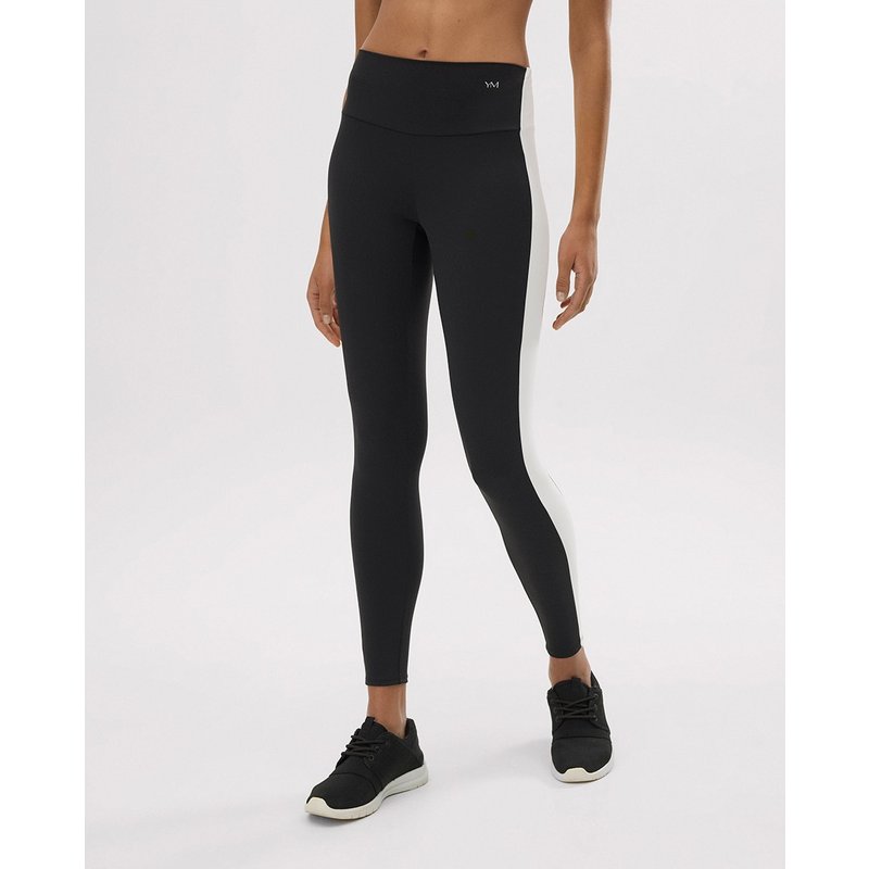 Ysabel Mora - Leggings deportivos largos efecto push-up con franja en contraste.