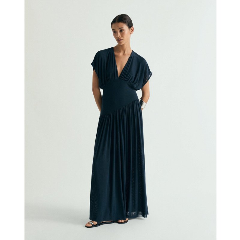 Scalpers - Vestido largo con escote profundo.