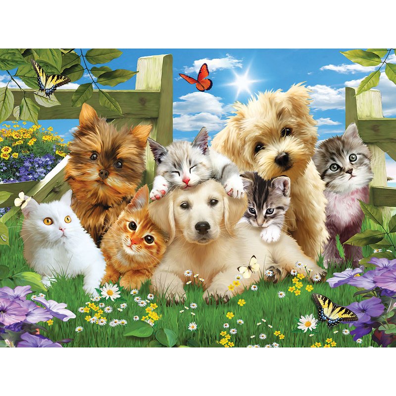 Puzzle Pièces XXL - Pups n Kittens SunsOut